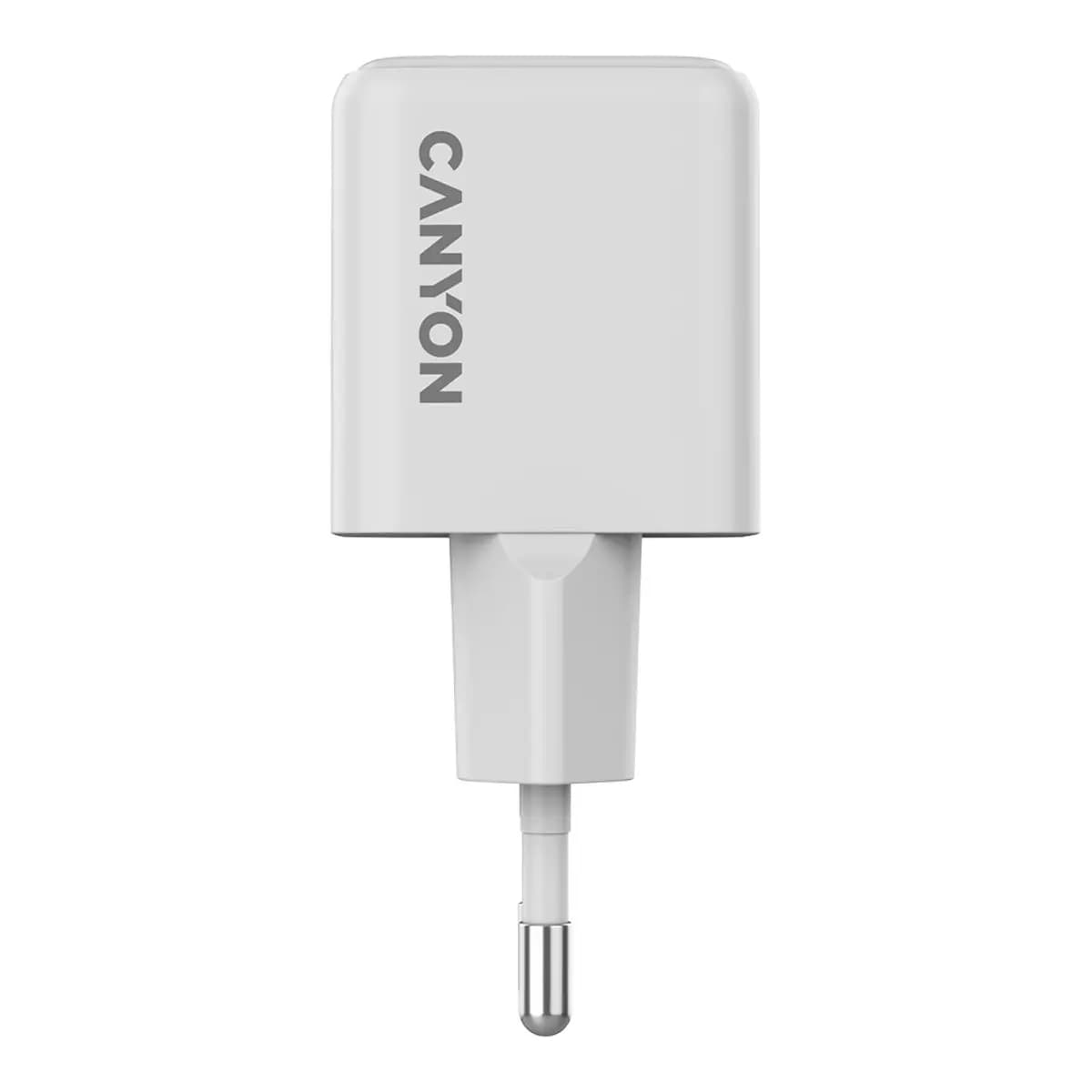 CANYON charger CU20AC GaN 20W 1xPD 1xQC EU White