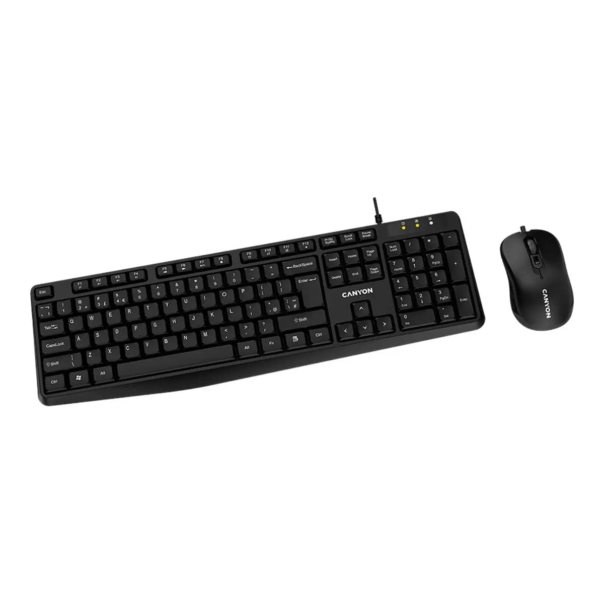 CANYON Tastatura Membranska SET-1, USB, Adriatic, Water Resistant, Miš uključen