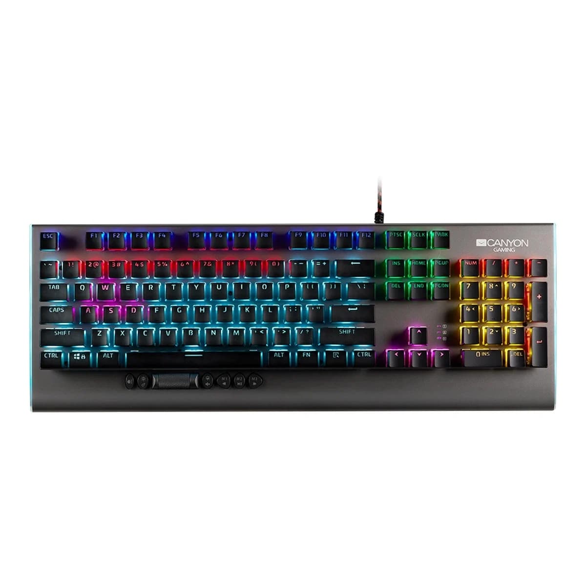 CANYON Tastatura Mehanicka Interceptor GK-8, USB, Full-Size, RGB
