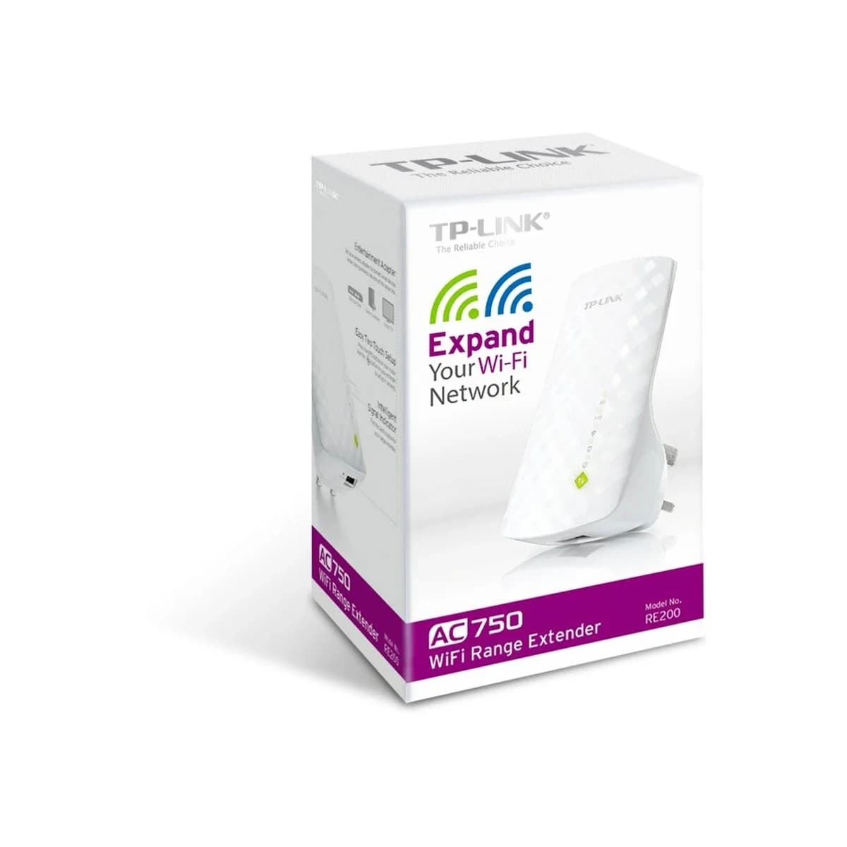 TP-LINK Range Extender AC750 RE200, Dual Band, Wall Plugged