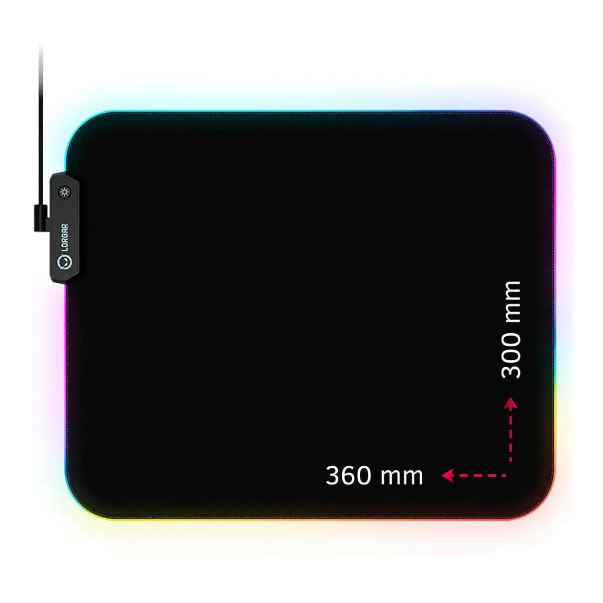 Lorgar Podloga za miš Steller 913 RGB High-speed 360x300x3mm