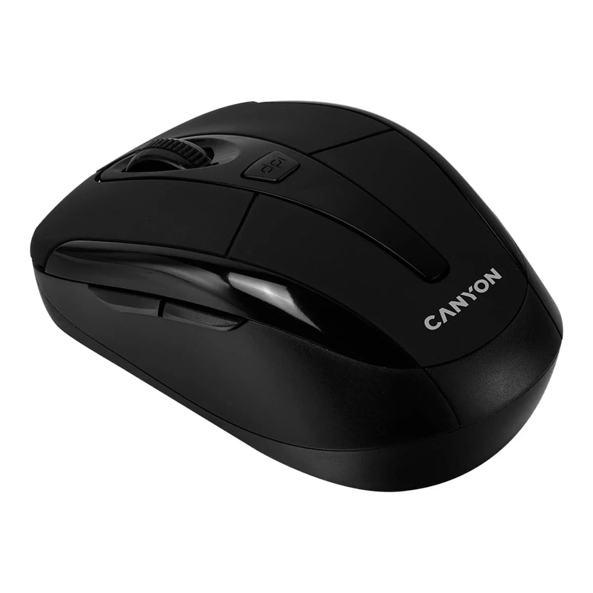 CANYON MSO-W6 2.4GHz wireless optical mouse with 6 buttons DPI 800/1200/1600 Black 92*55*35mm 0.054kg