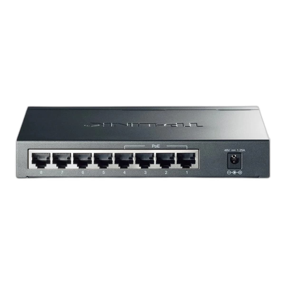 TP-LINK Switch 8-Port Gigabit TL-SG1008P, Unmanaged, 4-Port PoE+ 64W, QoS, Desktop/Wallmount