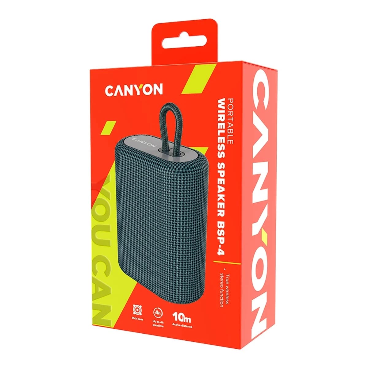 CANYON BSP-4 Bluetooth Speaker BT V5.0 BLUETRUM AB5365A TF card support Type-C USB port 1200mAh