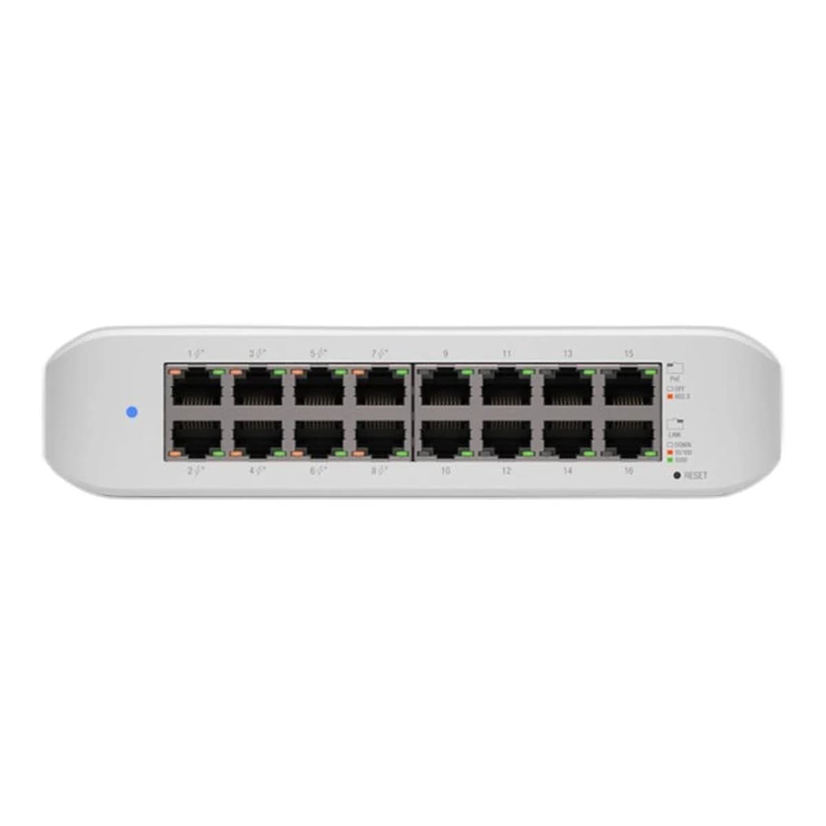 UBIQUITI Switch 16-Port Gigabit UniFi USW-16-POE, Managed, 8x PoE+