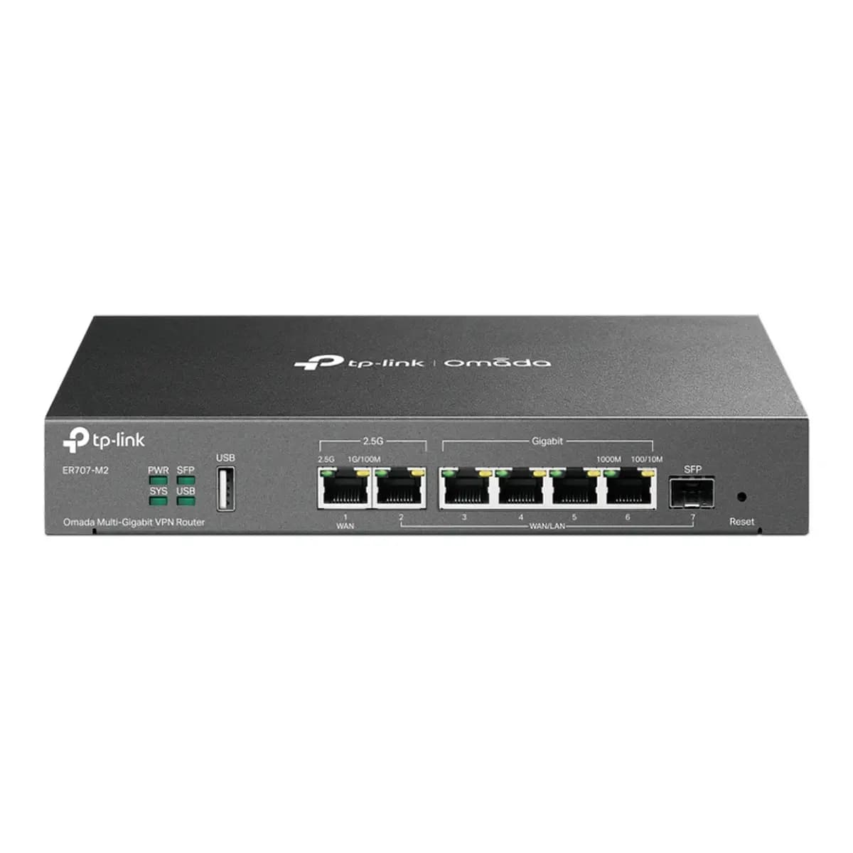TP-LINK Router Multi-Gigabit VPN ER707-M2, 2.5GbE Ports, SSL/IPsec VPN, Omada SDN, Load Balance