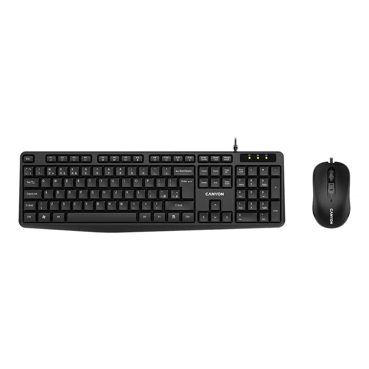 CANYON Tastatura Membranska SET-1, USB, Adriatic, Water Resistant, Miš uključen