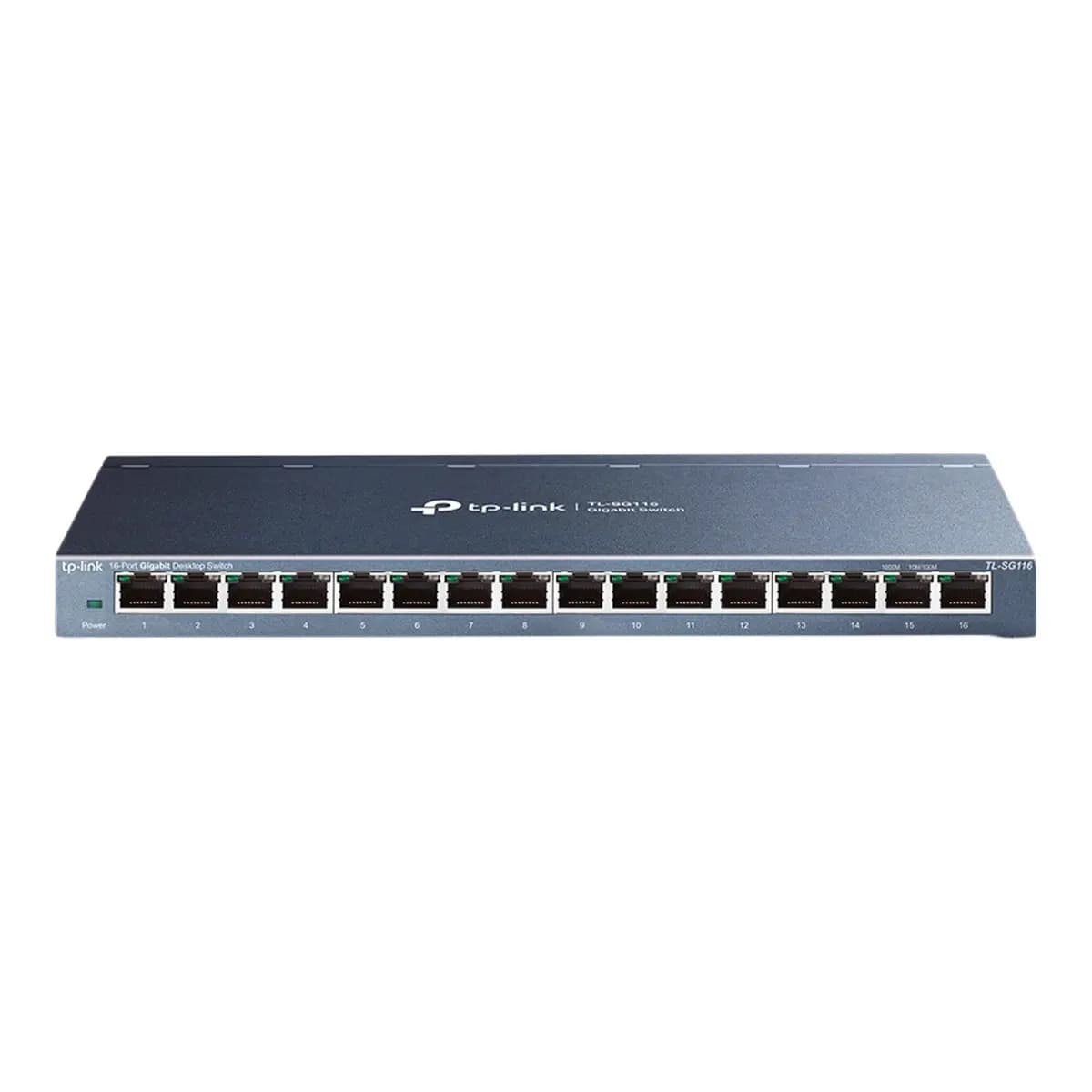 TP-LINK Switch 16-Port Gigabit TL-SG116P, Unmanaged, 16x PoE+ 120W, QoS, IGMP