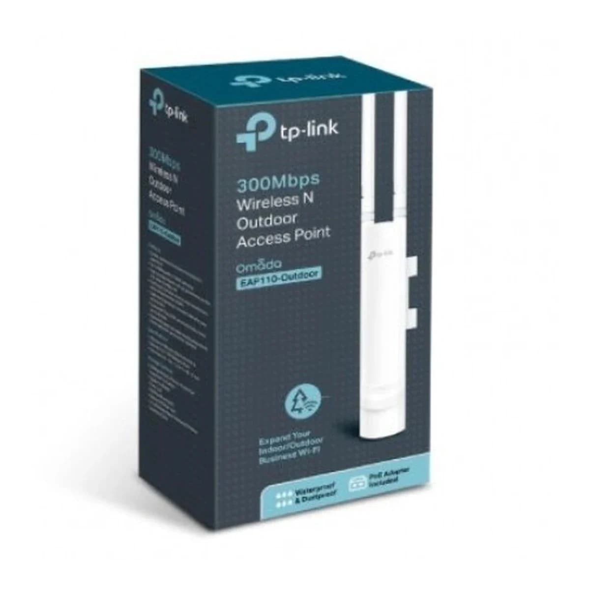 TP-LINK Access Point WiFi N 300Mbps EAP110, Ceiling/Wall Mount, Passive PoE, Omada SDN