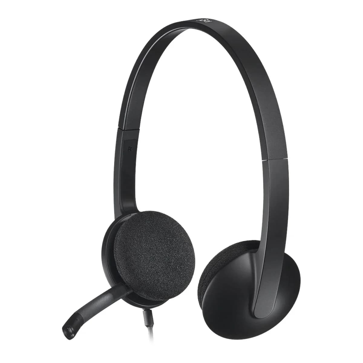 Logitech H340 USB Corded Headset - Crni, Visokokvalitetan Zvuk, Udoban Dizajn