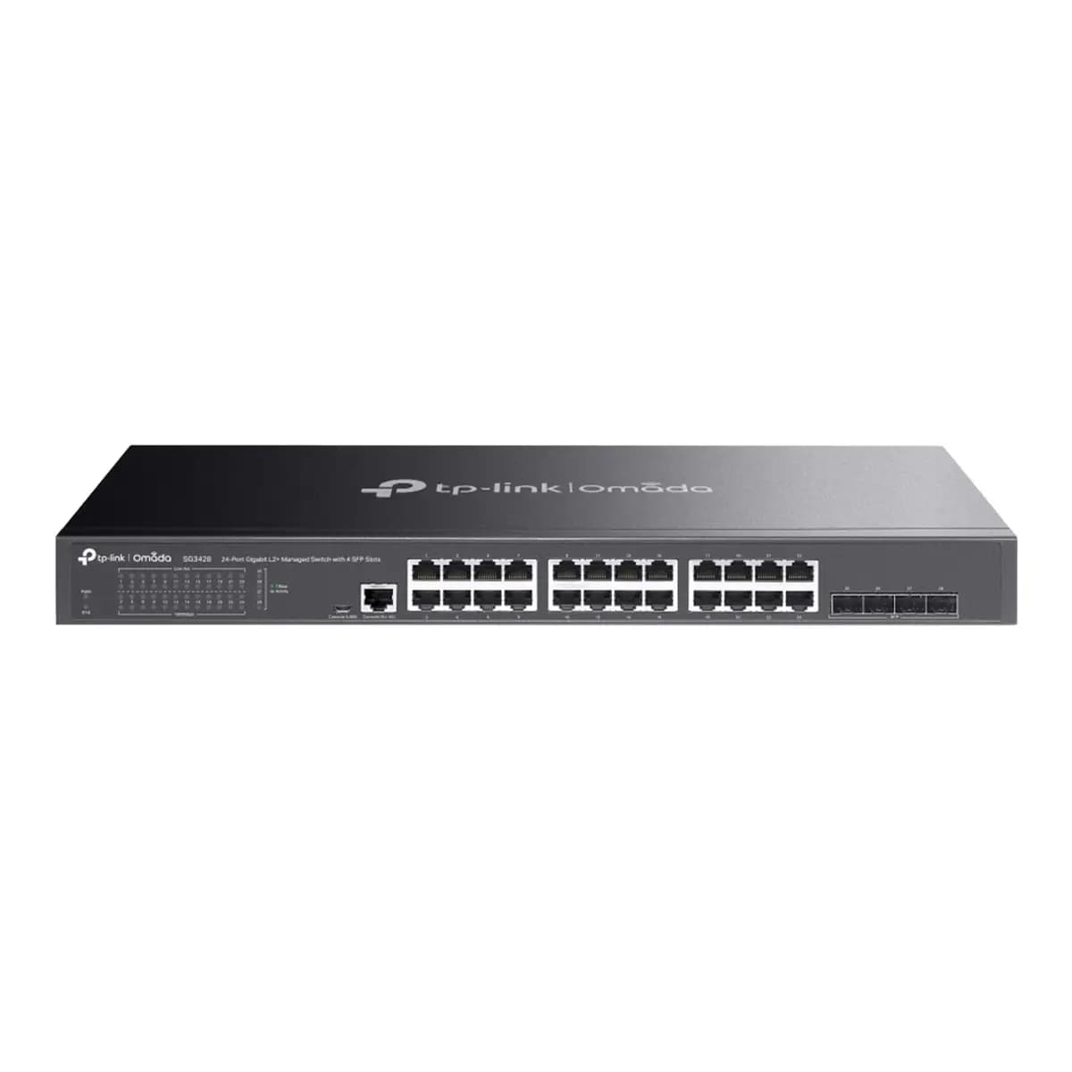 TP-LINK Switch 24-Port Gigabit SG3428 Omada, Managed, 4x SFP, VLAN, QoS, Rackmount