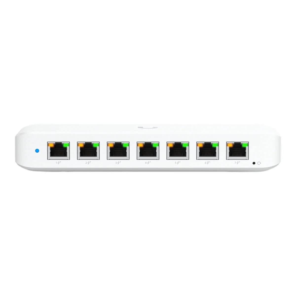UBIQUITI Switch 8-Port Gigabit USW-Ultra-210W-EU, Layer 2 Managed, 7x PoE+, 210W, Wallmount/Desktop