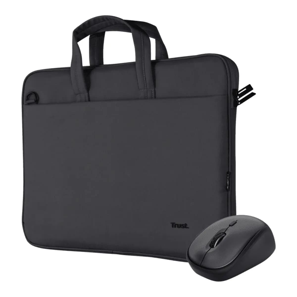 Trust Bologna torba i miš set torba za laptop 16", crna silent miš
