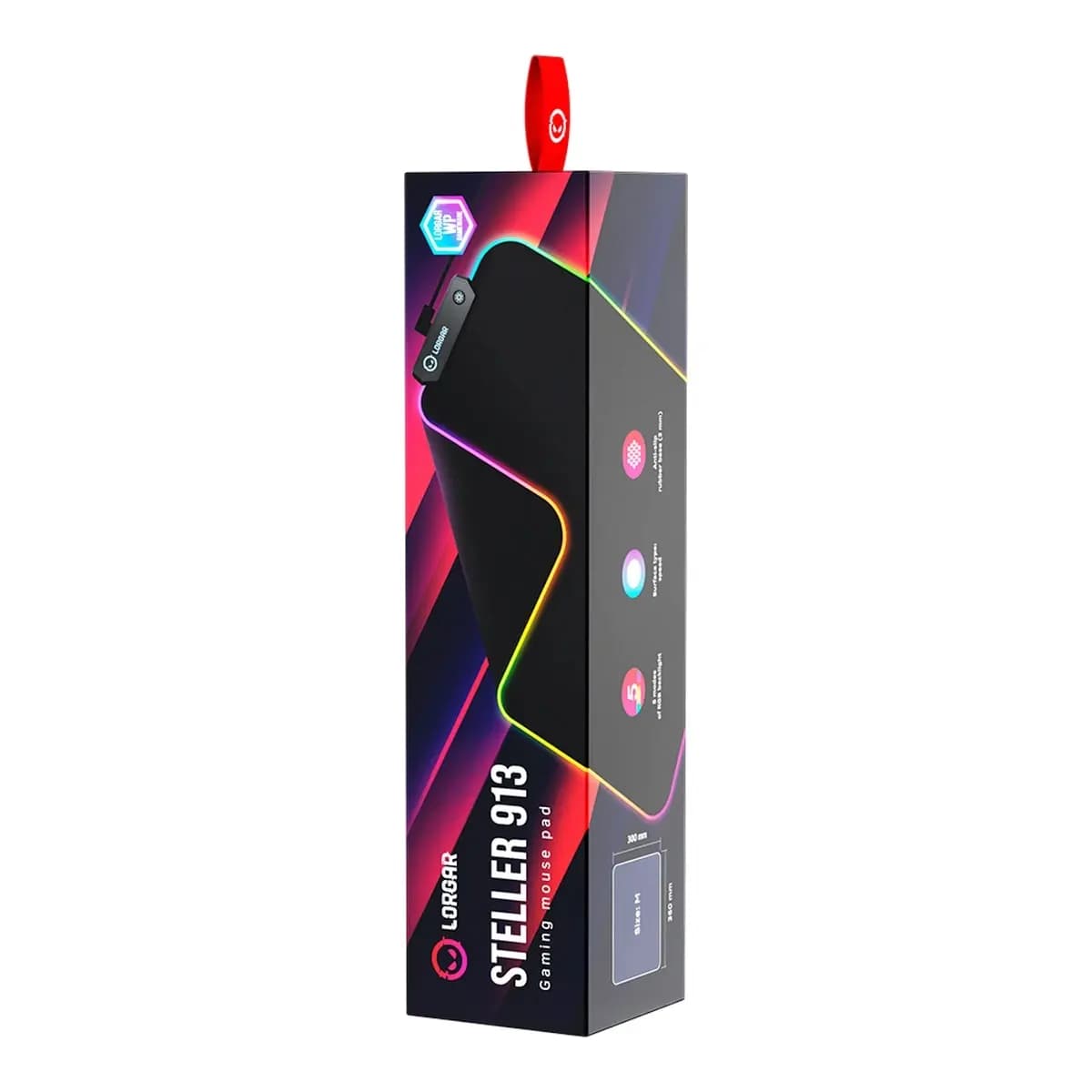 Lorgar Podloga za miš Steller 913 RGB High-speed 360x300x3mm