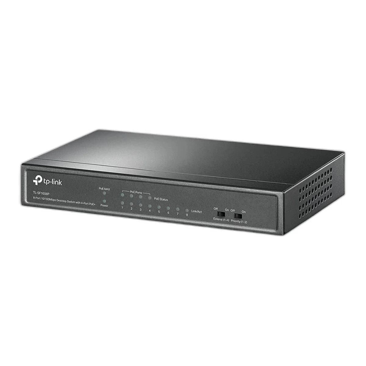TP-LINK Switch 8-Port 10/100Mbps TL-SF1008P, Unmanaged, 4x PoE, Desktop