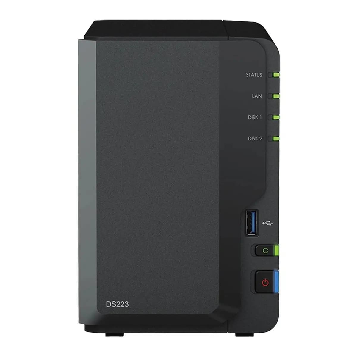 Synology DiskStation DS223 Tower 2-bays 3.5'' SATA HDD/SSD CPU 4-core 1.7 GHz 2 GB DDR4