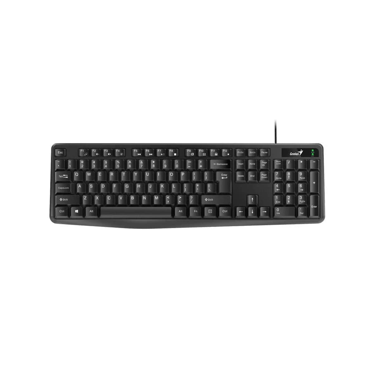 Genius žičana tastatura KB-117 , dužina kabla 1,4 m,crna boja, USB konektor, BiH layout