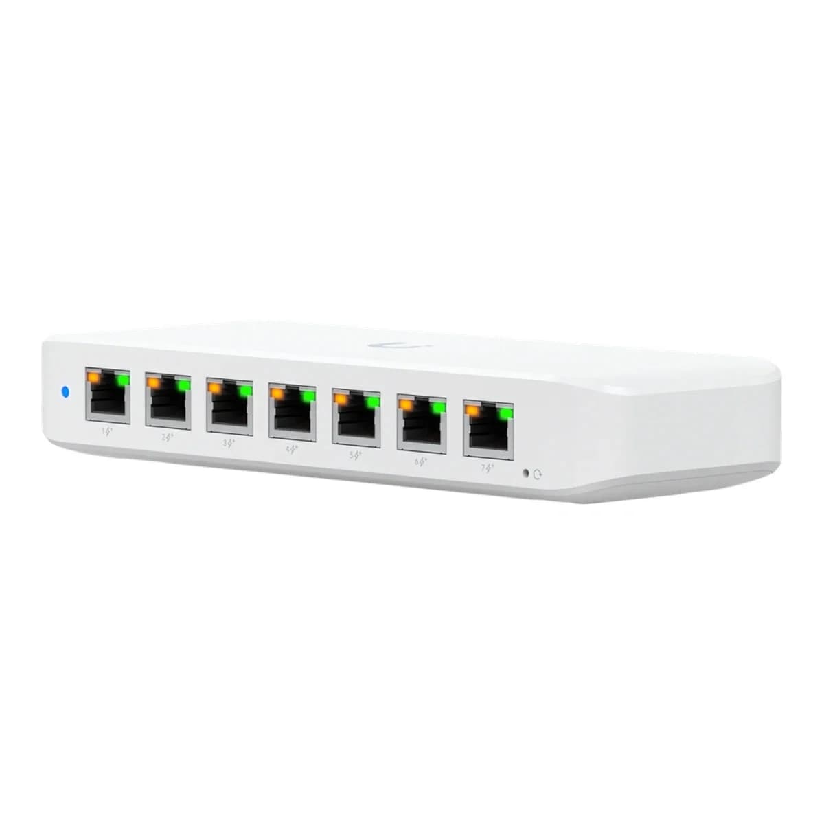 UBIQUITI Switch 8-Port Gigabit USW-Ultra-210W-EU, Layer 2 Managed, 7x PoE+, 210W, Wallmount/Desktop