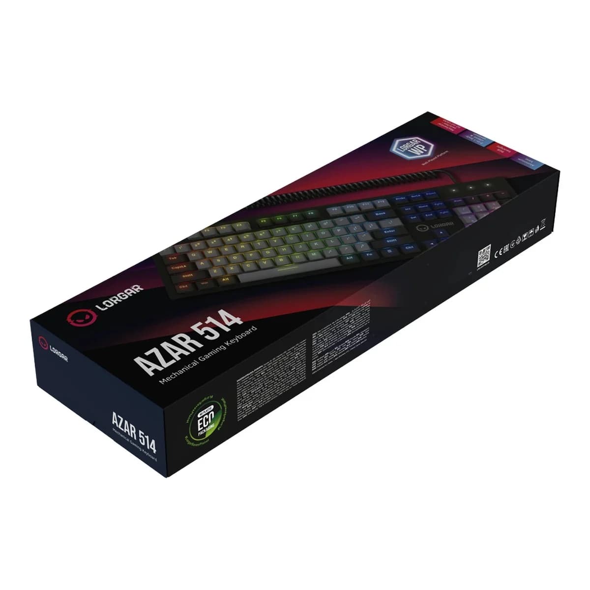 LORGAR Tastatura Mehanicka Gaming Azar 514, USB, Linear Dream Switch, Full, RGB