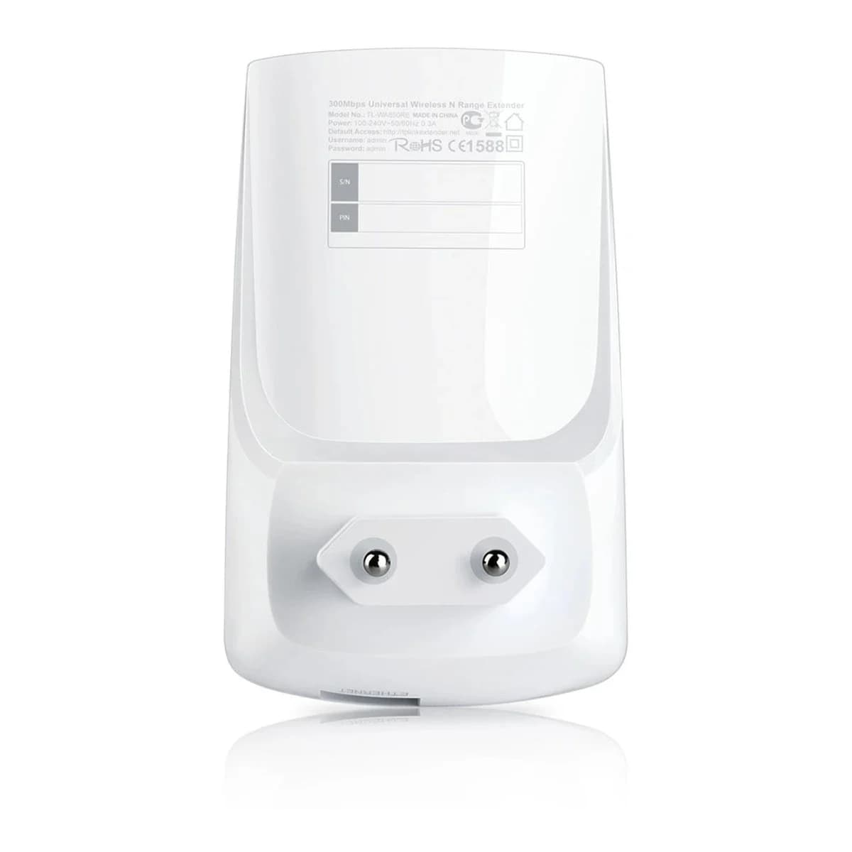 TP-LINK Range Extender WiFi N 300Mbps TL-WA850RE, Wall Mount, Range Extender Button