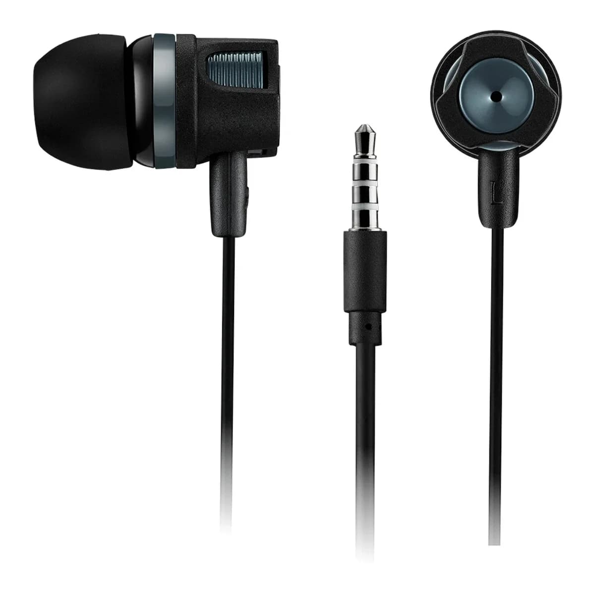 CANYON EP-3 Stereo earphones with microphone Dark gray cable length 1.2m 21.5*12mm 0.011kg