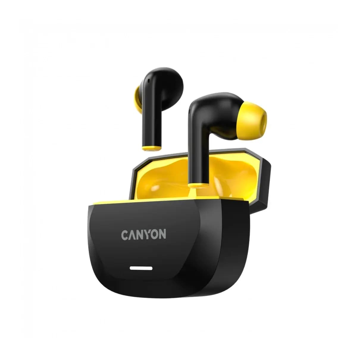 Canyon Hexagon 7 Bežične Slušalice - ANC+ENC, Bežično punjenje, Crno-žute