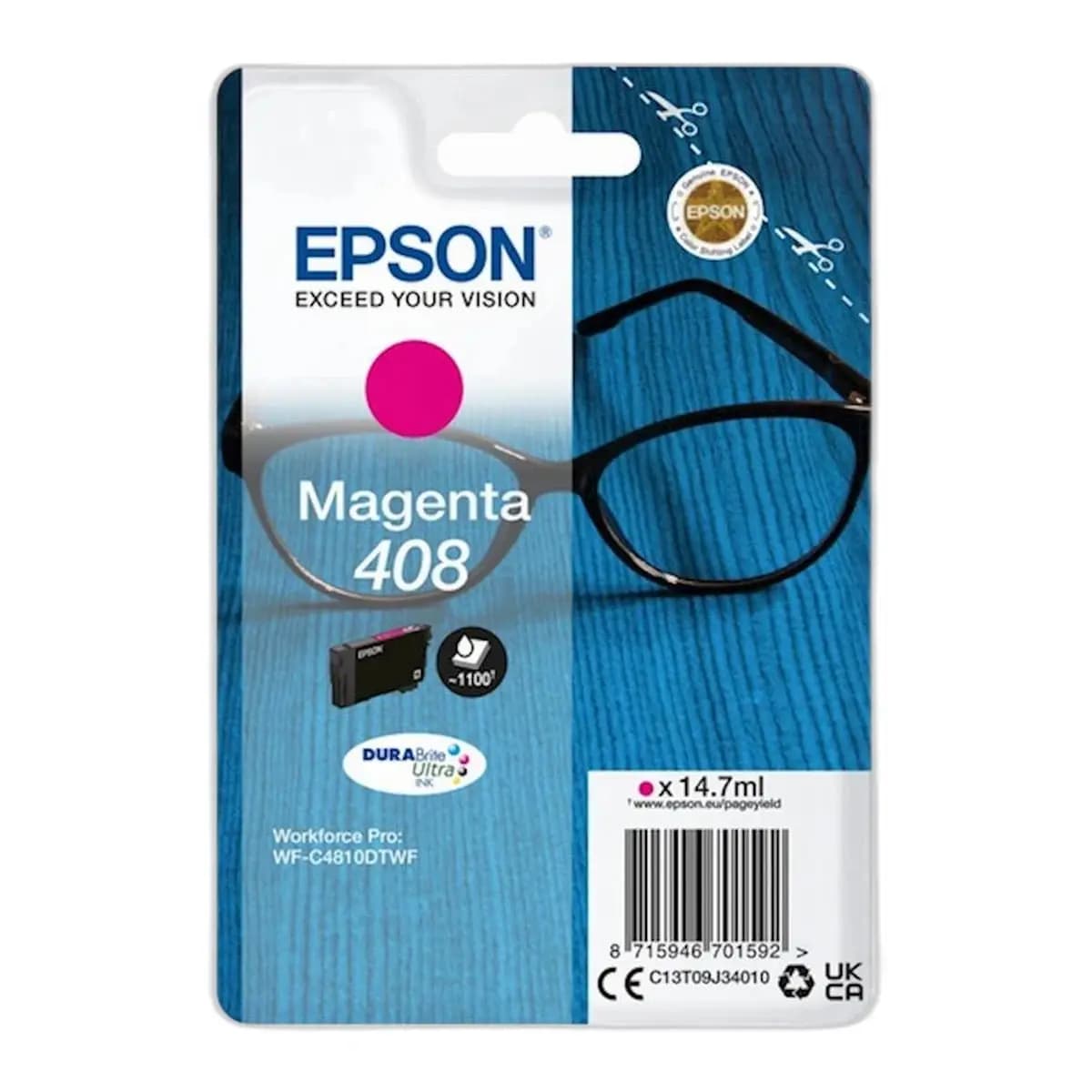 TINTA EPSON DURABRITE ULTRA SPECTACLES408/408L MG