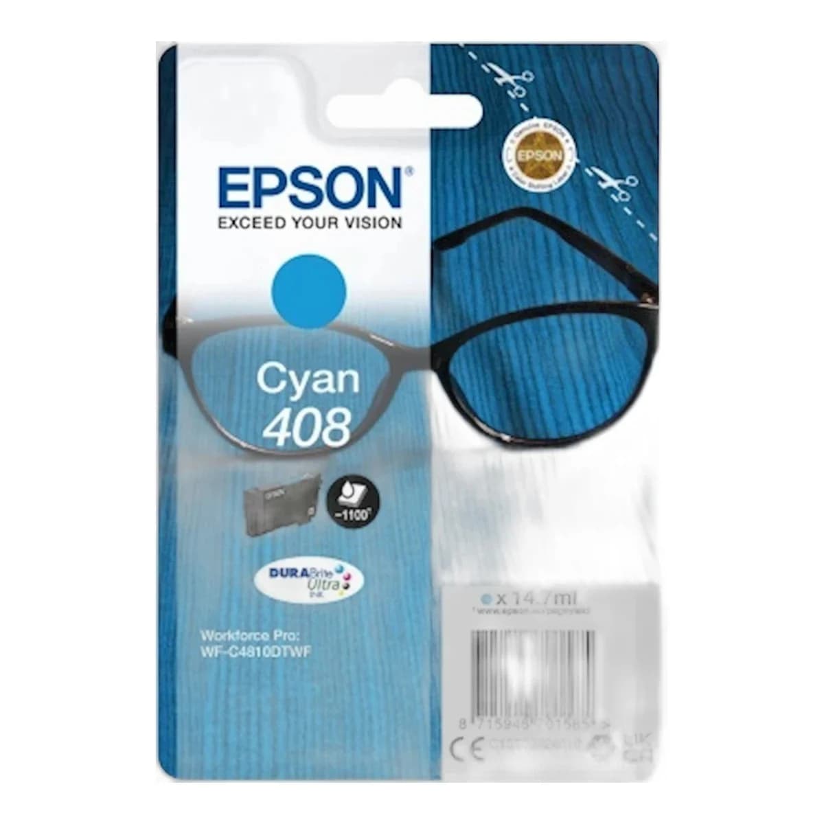 Tinta Epson DURABrite Ultra Spectacles 408/408L cy