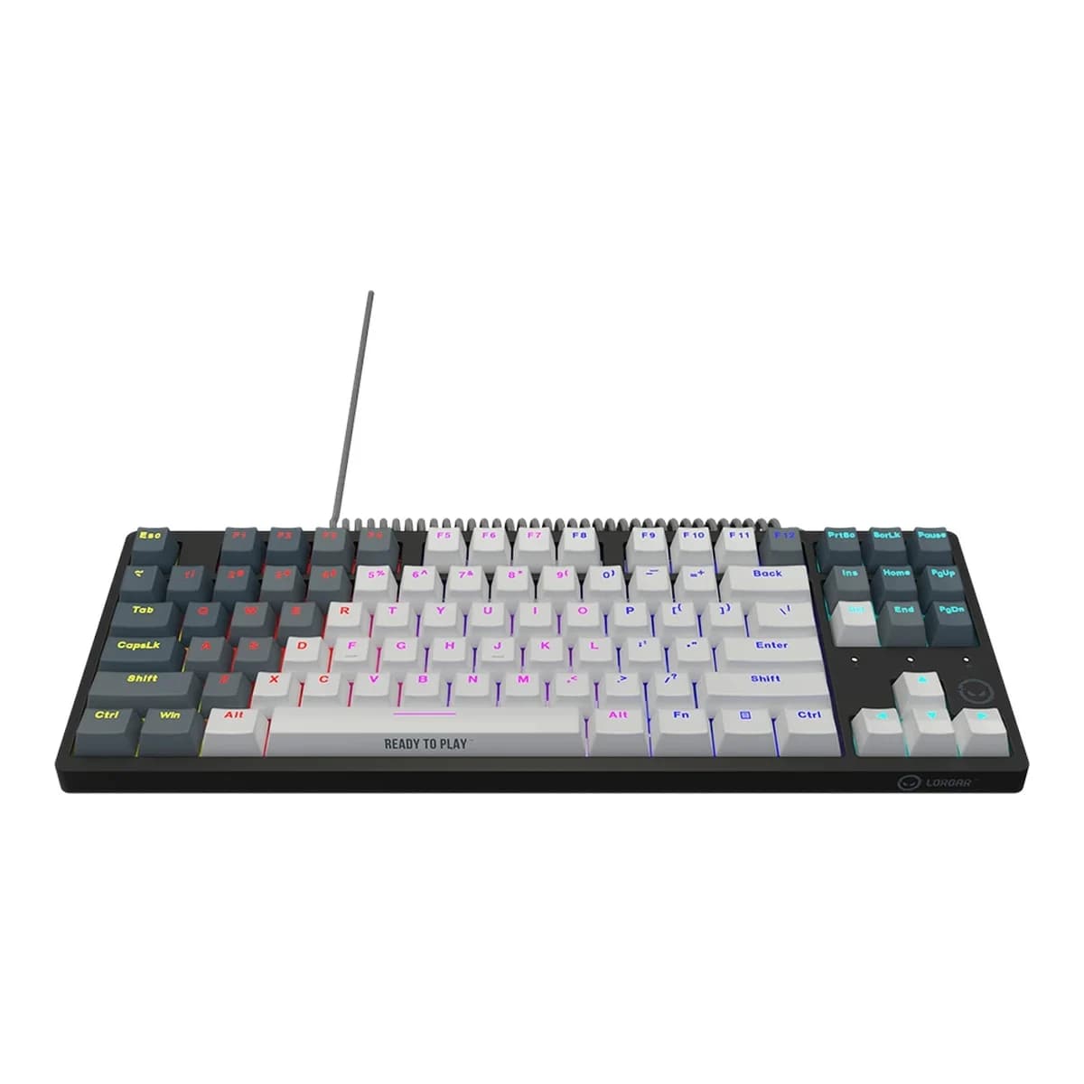 LORGAR Tastatura Mehanicka Gaming Azar 514TKL, USB, Dream Switches, TKL, RGB, White