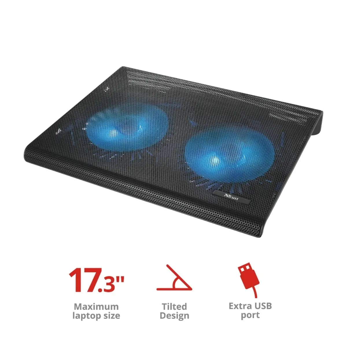 Trust Azul stalak za laptop sa dva rashladna ventilatora,17.3"