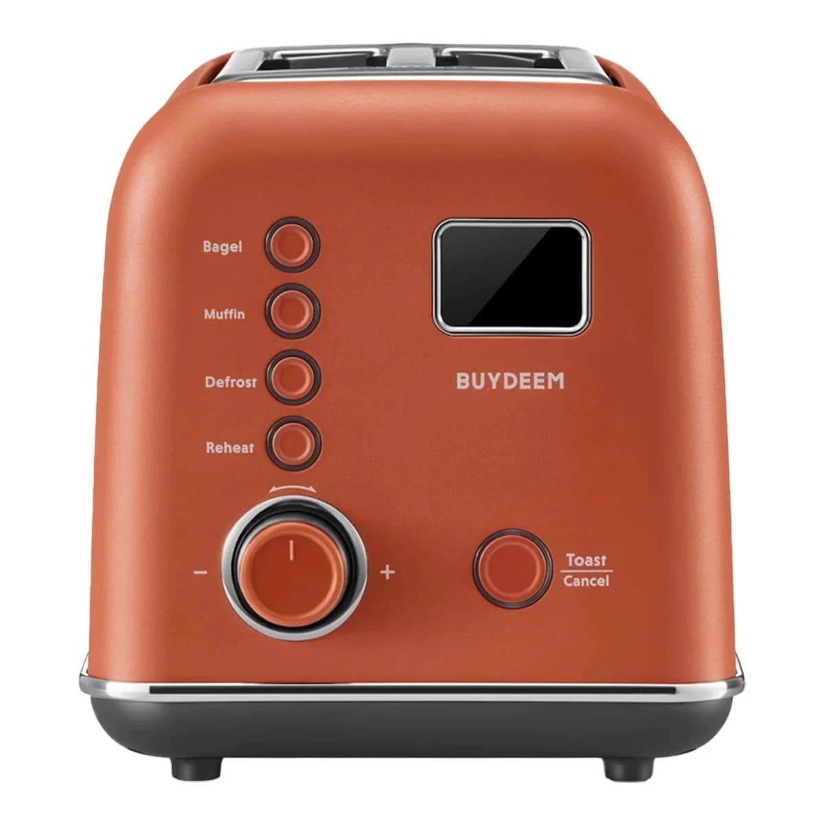 BUYDEEM 2-Slice Automatski Metalni Toster DT730E, Koi Crvena, EU, 7 nivoa zapečenosti