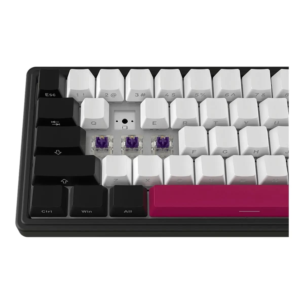 LORGAR Tastatura Bezicna Mehanicka Gaming KBP70MW, Bluetooth/2.4GHz/USB, Toxic Purple Switch, 65%, RGB