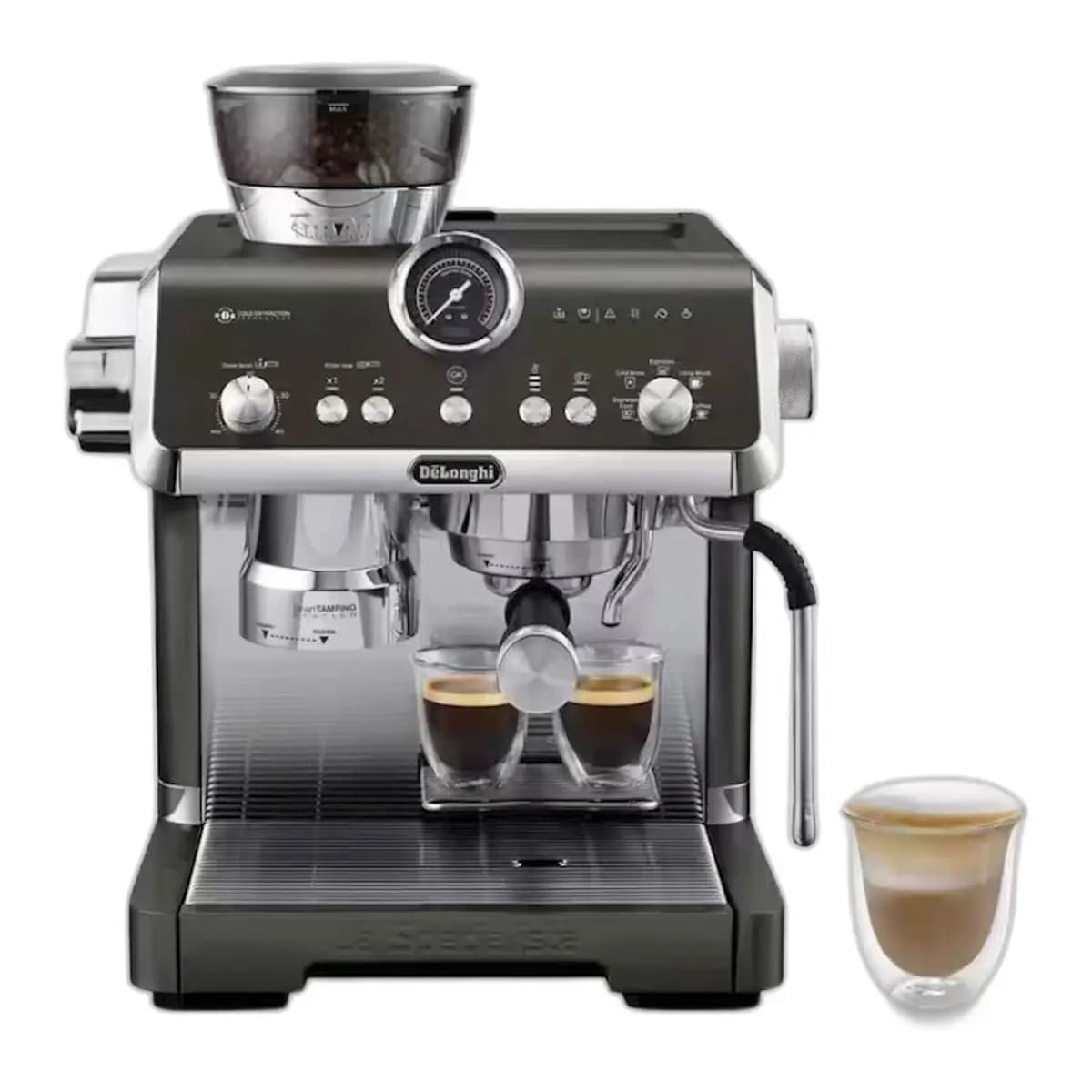 DELONGHI Aparat za kafu EC9555.BK La Specialista Opera, Integrirani mlinac, Pametna stanica za tampiranje, Cold Brew tehnologija, PID kontrola temperature
