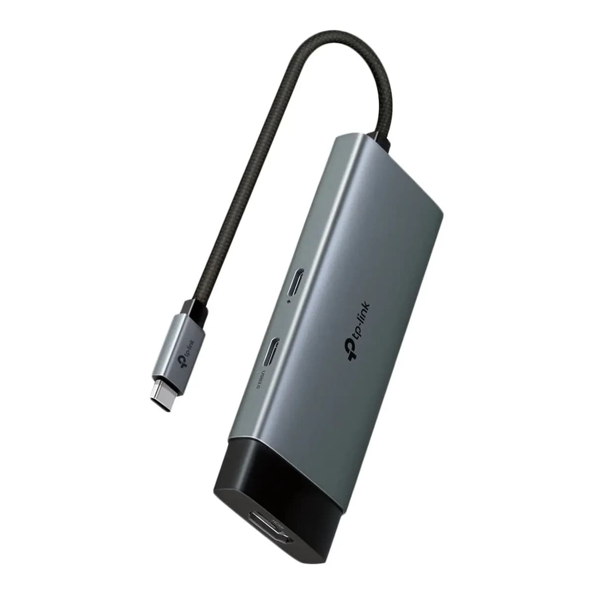 TP-LINK USB Hub 5-Port, USB-C, HDMI, 2x USB 3.2, 1x USB-C 3.2, Power Delivery 100W, Gray