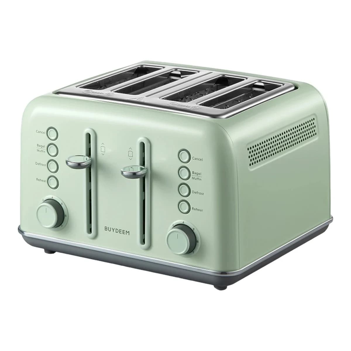 BUYDEEM Toster za 4 kriške DT640E, Cozy Greenish, 1800W, EU