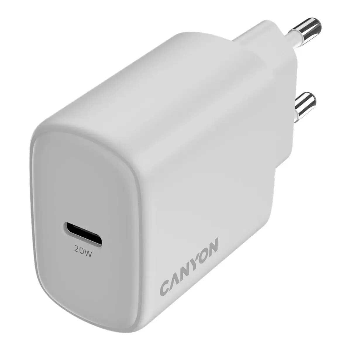 Canyon Punjač OnCharge 200 20W, 1xPD, EU, Bijeli – Brzo punjenje, Kompaktna veličina
