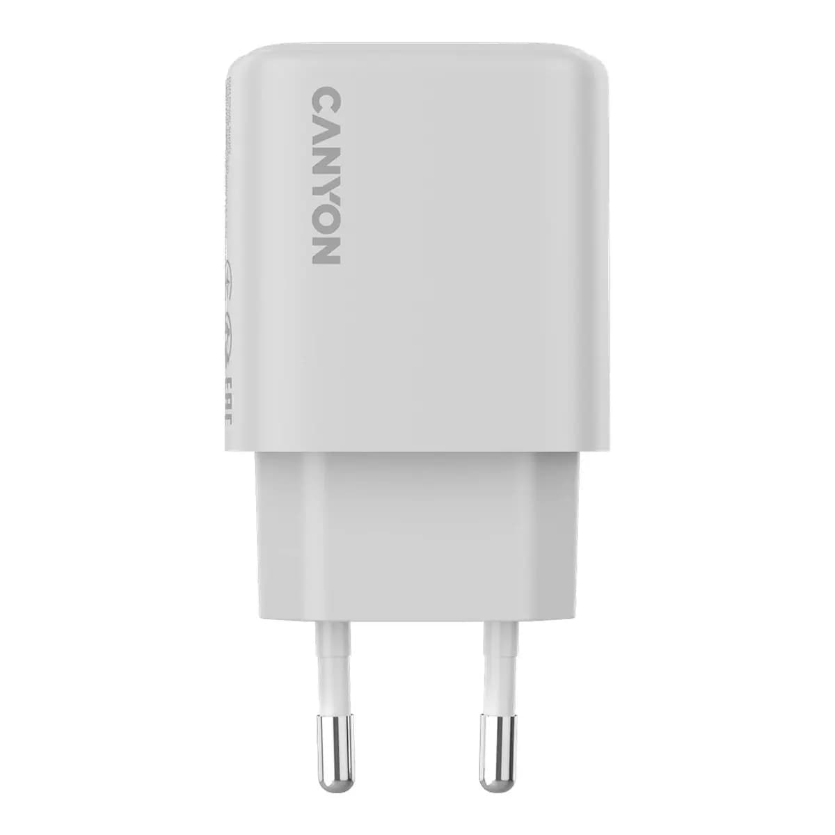 Canyon Punjač OnCharge 200 20W, 1xPD, EU, Bijeli – Brzo punjenje, Kompaktna veličina