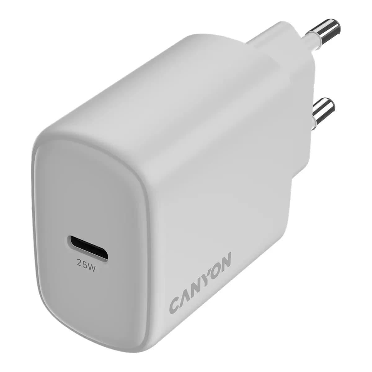 Canyon Punjač OnCharge 250, 25W, 1xPD, EU Bijeli – Brzo punjenje i kompaktan dizajn