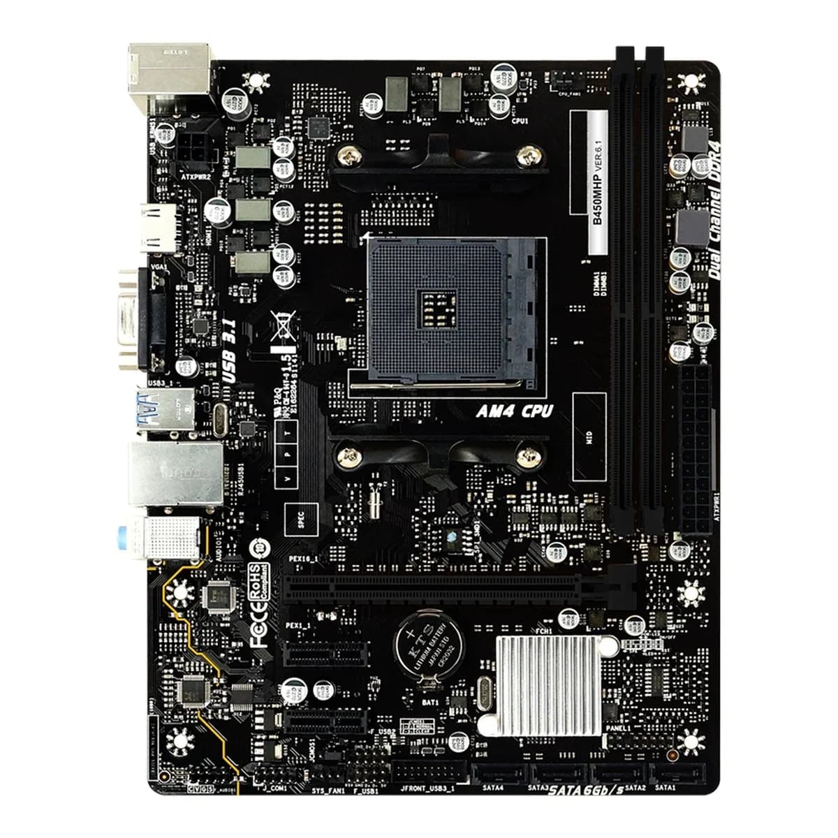 BIOSTAR Matična ploča B450 AM4 – 2x DDR4, 4x SATA II, VGA, HDMI