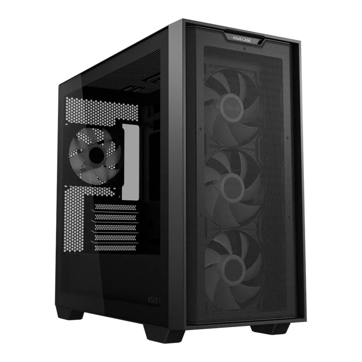 ASUS A21 PLUS TG ARGB BLACK4x 120mm ARGB fans, microATXMini-ITX,