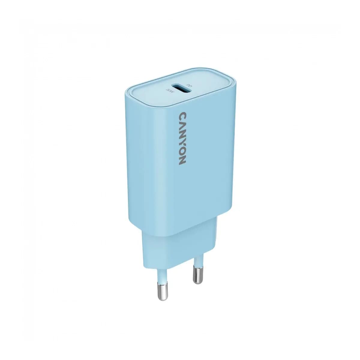 Canyon punjač OnCharge 30CL Max Snaga 30W, 1xPD, EU, Svjetloplavi