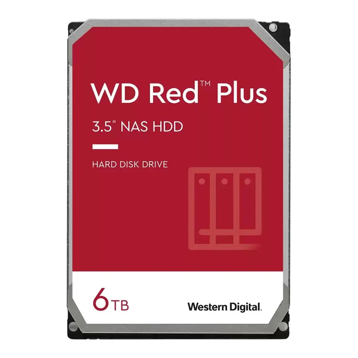WD Red Plus 6TB NAS HDD 3.5'' 256MB 5400RPM SATA 6 Gb/s
