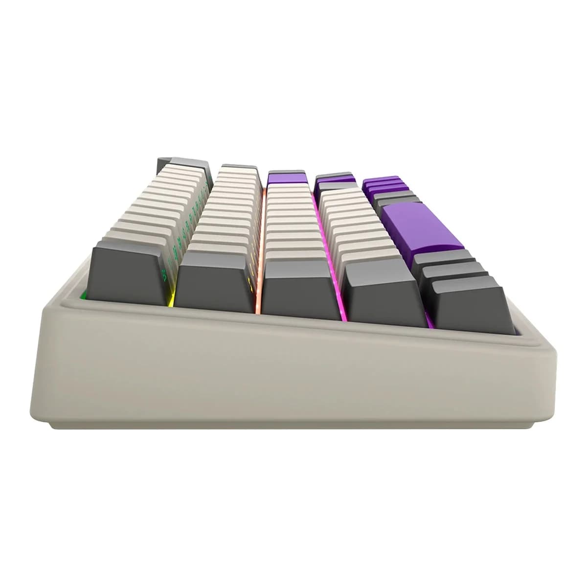 LORGAR Tastatura Bezicna Mehanicka Gaming KBP70MW, Bluetooth/2.4GHz/USB, Toxic Purple Switch, 65%, RGB