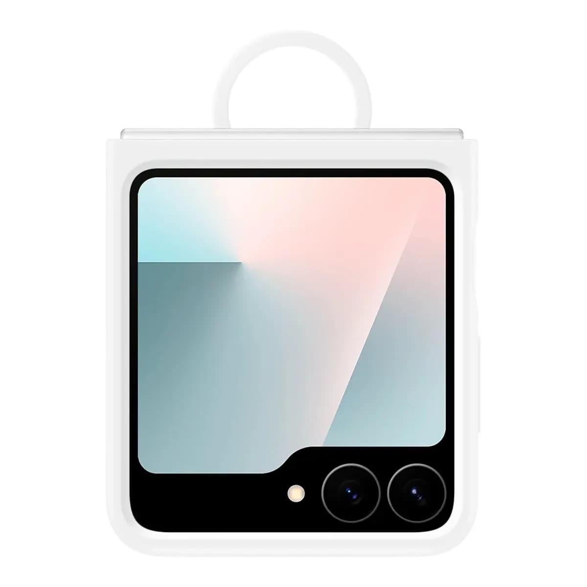 Samsung Silikonska maska za Galaxy Z Flip7 FE bijela - savršena zaštita, moderan dizajn