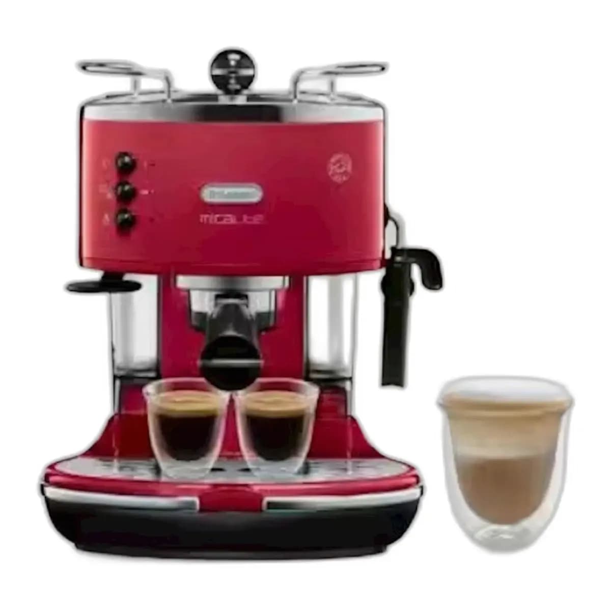 DELONGHI Aparat za espresso Icona ECO311.R, 1100W, 15 bara, Cappuccino System, Grijac šalica, E.S.E. doze