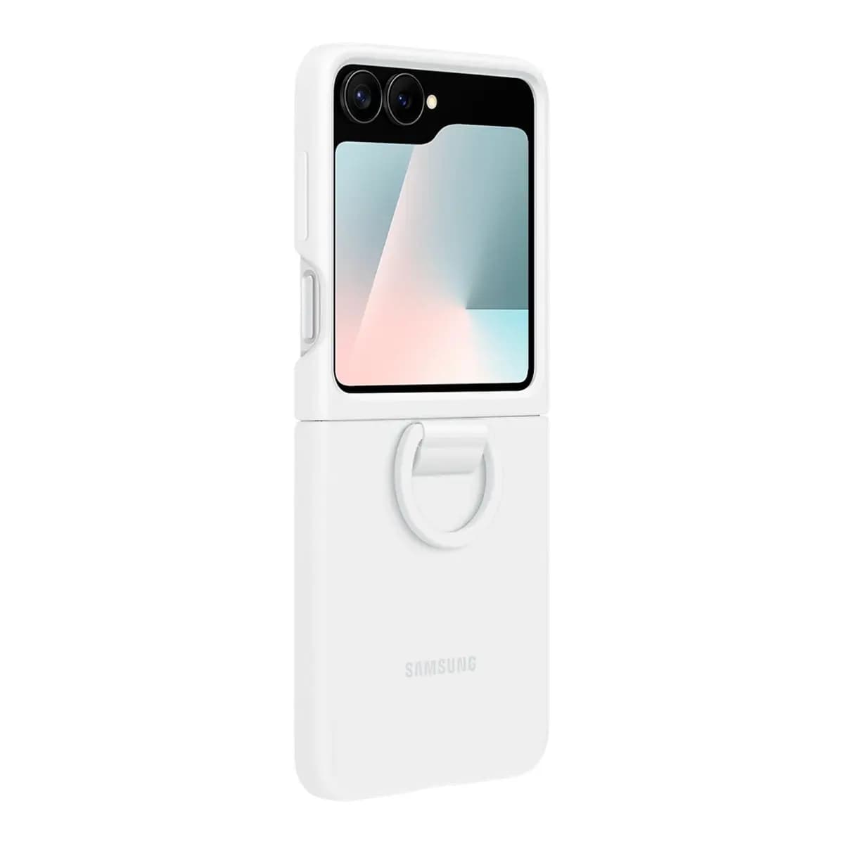 Samsung Silikonska maska za Galaxy Z Flip7 FE bijela - savršena zaštita, moderan dizajn