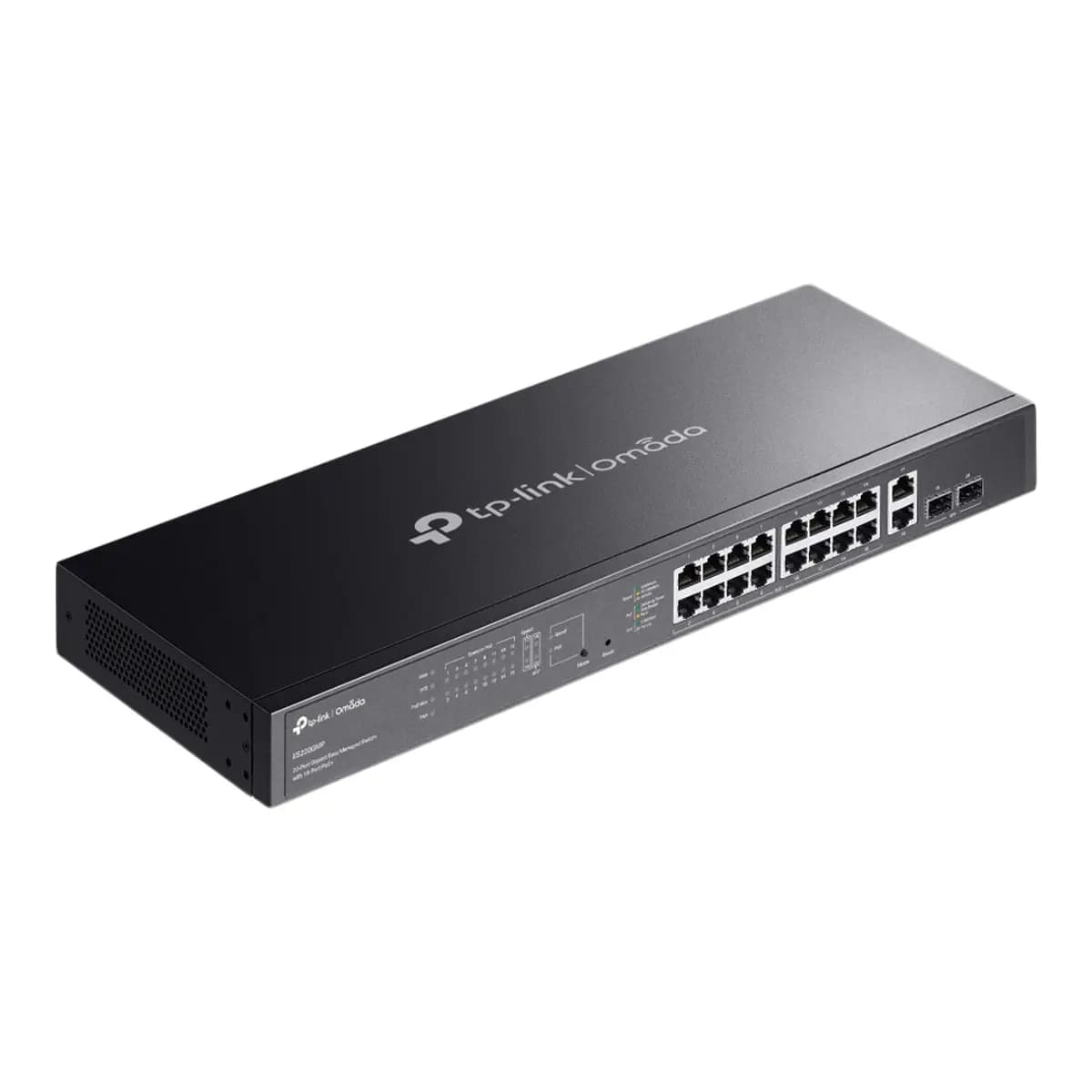 TP-LINK Switch 20-Port Gigabit Omada, Smart Managed, 16x PoE+, 2x SFP, Rackmount