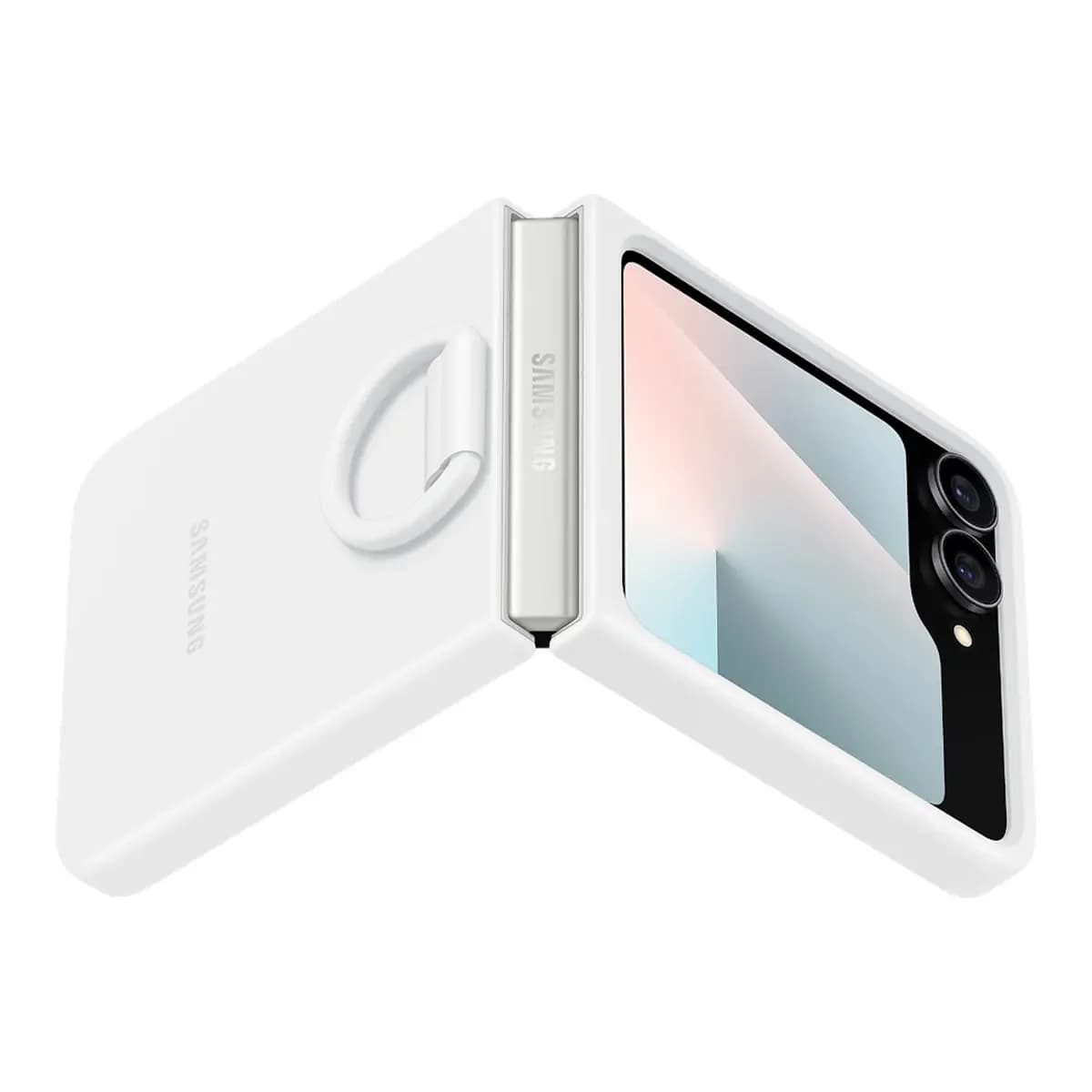 Samsung Silikonska maska za Galaxy Z Flip7 FE bijela - savršena zaštita, moderan dizajn