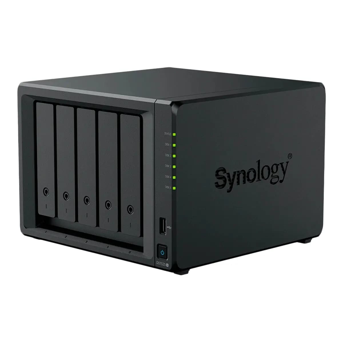 Synology DiskStation DS1525 - 5 Bay, Quad-Core, 8GB RAM, 2.5GbE