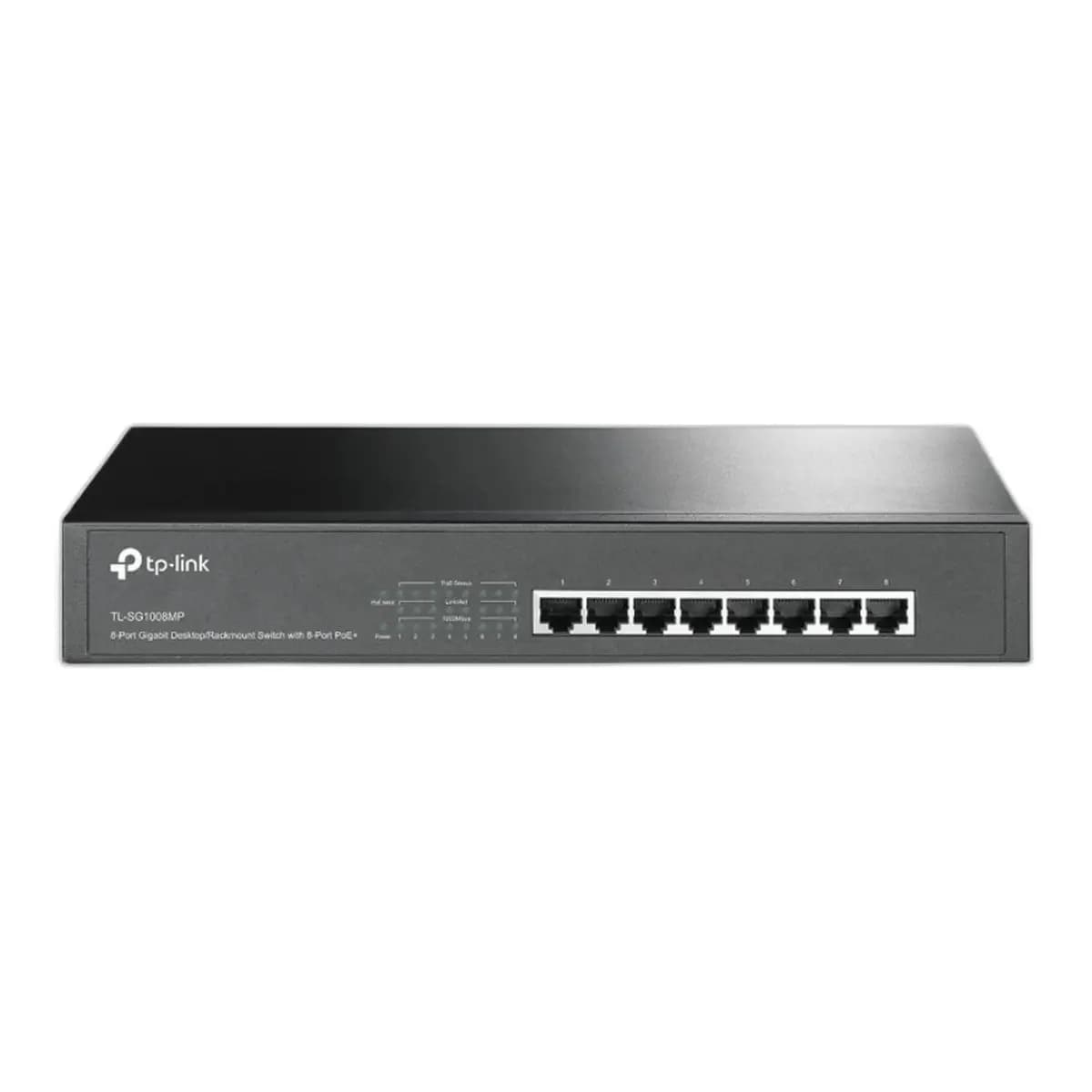 TP-LINK Switch 8-Port Gigabit TL-SG1008MP, Unmanaged, 126W PoE+, Rackmount